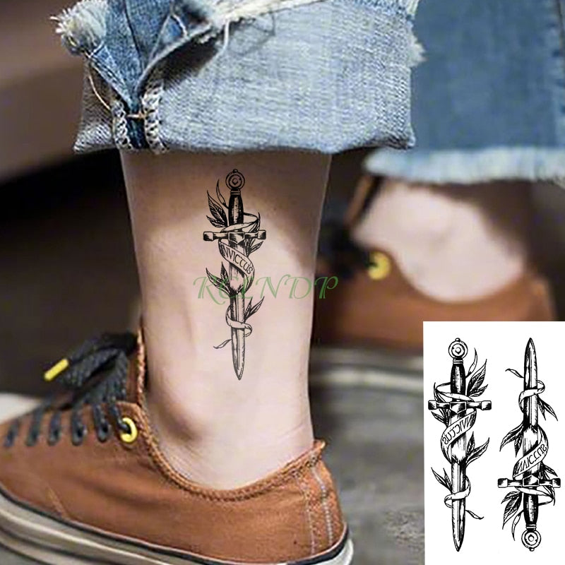 Waterproof Temporary Tattoo Sticker Wave Love Heart Fake Tatto Flash Tatoo Tatouage Wrist Foot Hand Neck For Girl Women Men