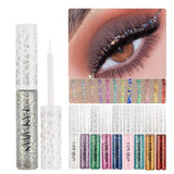 New 12 Colors Diamond Glitter Liquid Eyeliner Durable Waterproof Makeup Shimmer And Shine Eye Pencil Makeup Beauty Tools