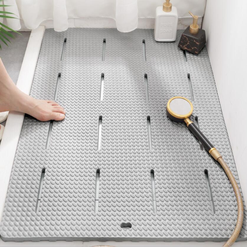 Non-slip Bath Mat Safety Bathroom Splicable Shower Room Massage Pad Floor Drainage Suction Cup Soft Plastic Carpet