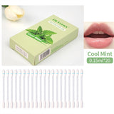 20 Pieces/Set Lip Oil Cigarette Cotton Swab Lipstick Portable Waterproof Liquid Non-Stick Cup Tattoo Lip Balm Lip Tint Lipgloss