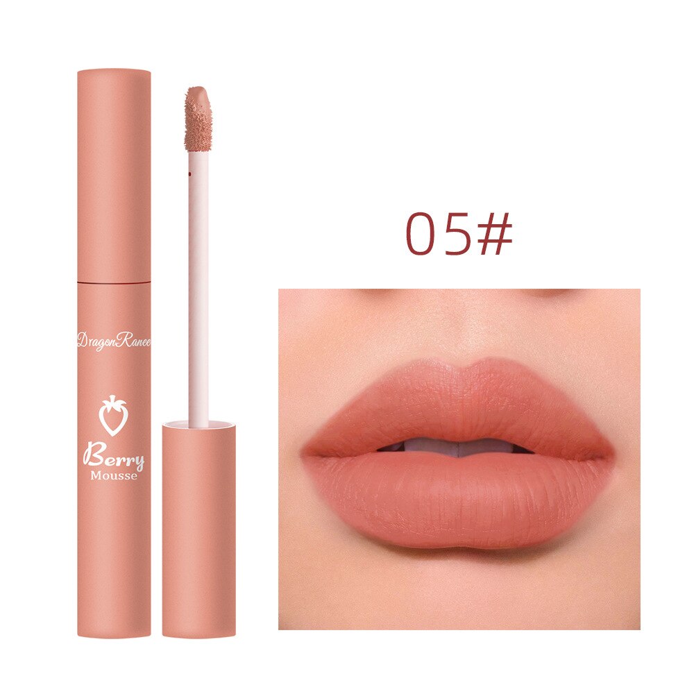 Matte Velvet Lipgloss 12 Colors Waterproof Lasting Non Sticky Cup Lip Glaze Non-fading Sexy Liquid Lipstick Women Lips Makeup