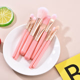 Makeup Brushes Set Face Cosmetic Eye Shadow Blush Brush Make Up Brush Shadow Foundation Blush Oblique eyebrow brush Tool 7Pcs