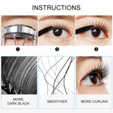 Oklulu 3D Fiber Lashes Mascara Makeup Ink Gel Natural Fibers Waterproof Lengthening Curling Eyelash Mascara Eye Cosmetic TSLM1