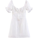 Vintage Summer French White Dress