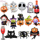 Halloween Pumpkin Ghost Balloons Decorations Spider Foil Balloons Inflatable Toys Bat Globos Halloween Party Supplies Kids Toys