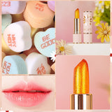 Lip Balm Color Changing Moisturizing Gold Foil Lip Gloss Natural Long Lasting Lip Stick Lip Glaze Lip Makeup Lip Care Oil