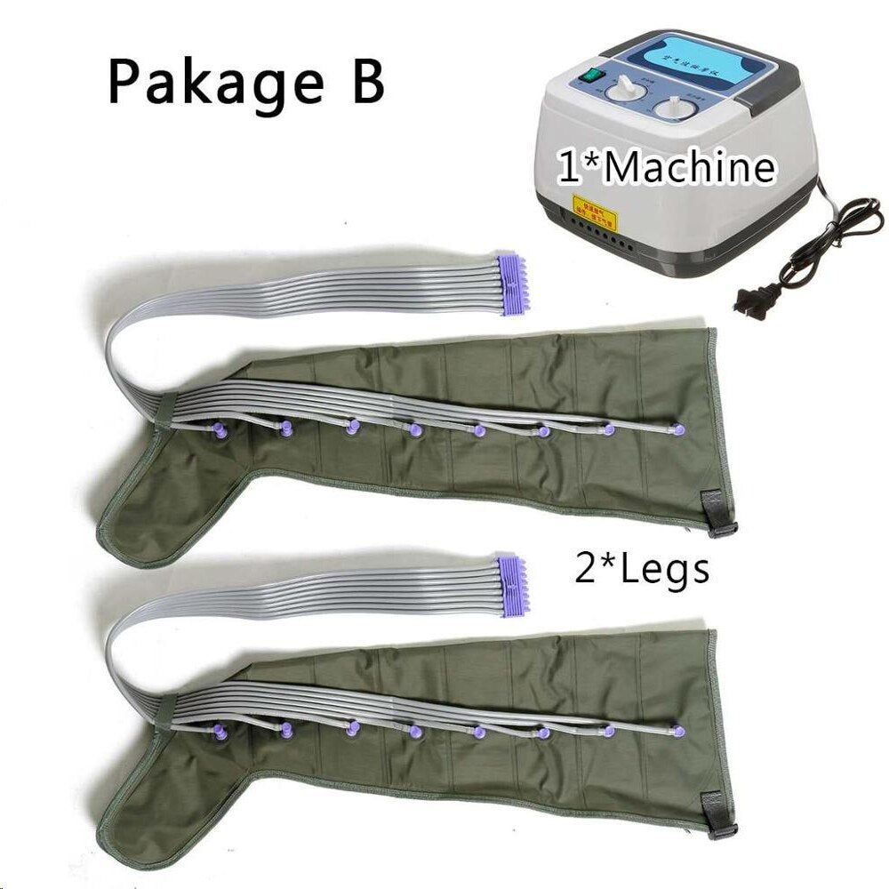Leg Air Compression Massager Vibration Infrared Therapy Leg Arm Waist Pneumatic 8 Cavity Air Wraps Relax Pain Relief