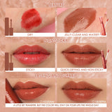 Shiny Nourish Lip Gloss Waterproof High Pigment Jelly-Clear Dewy Texture Moisturizing Liquid Lipstick Makeup Cosmetics