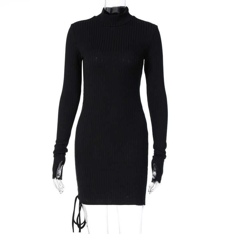 Long Sleeve Knit Bodycon Dress