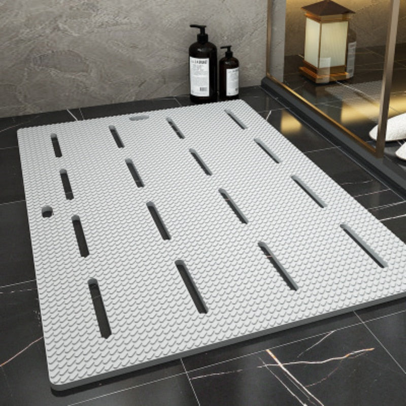 Non-slip Bath Mat Safety Bathroom Splicable Shower Room Massage Pad Floor Drainage Suction Cup Soft Plastic Carpet