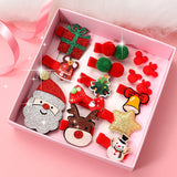 New 5/9 Pcs Suit Christmas Hair clip Christmas tree Santa Claus Hair band Baby Hairpins Headwear Girl Christmas Hair accessories