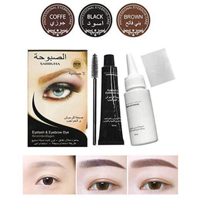 Oklulu 15 Minute Fast Tint Easy Dye Eyebrow Gel Waterproof Natural Eyelashes Dye Tint Gel Eyelash Brown Cream Eye Makeup TSLM2