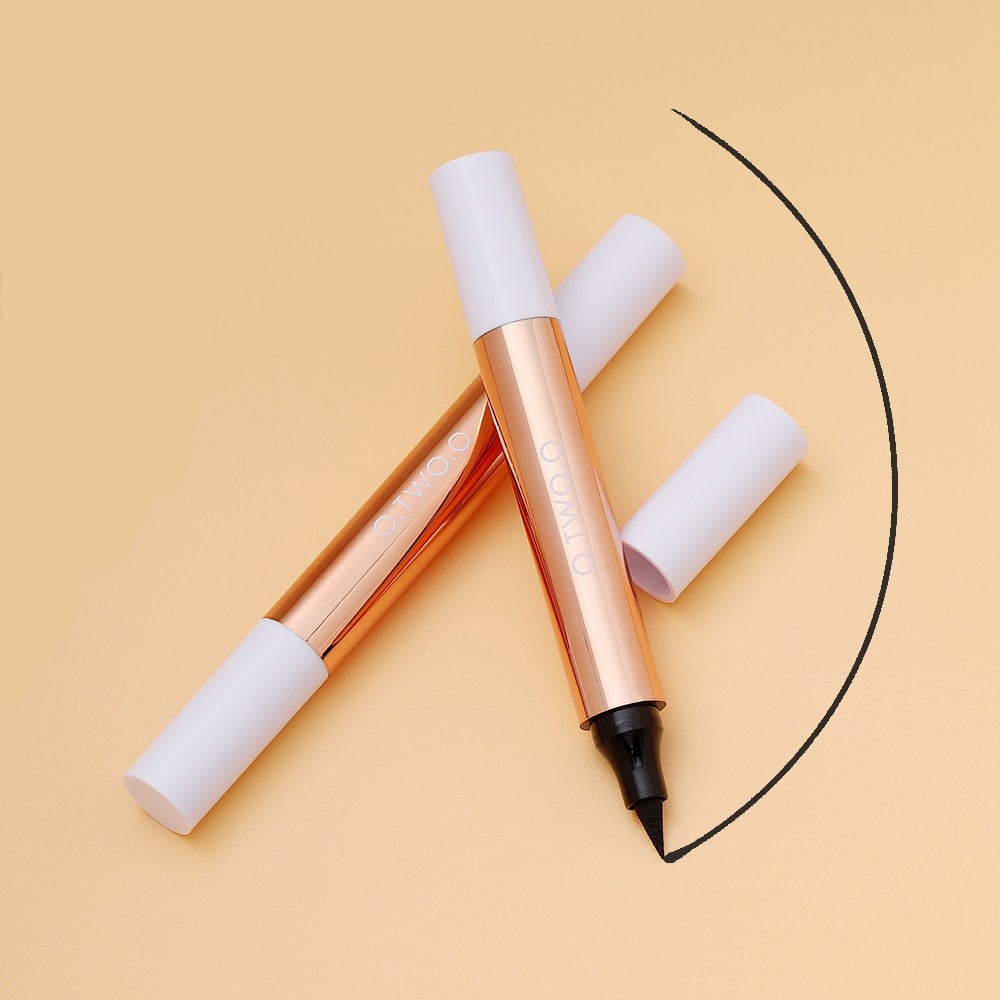 Eyeliner Stamp Black Liquid Eyeliner Pen Waterproof Fast Dry Double-ended Eye Liner Pencil Make-up for Women Cosmetics