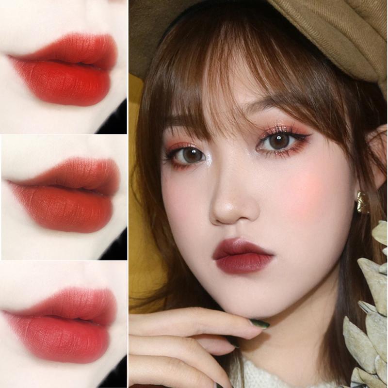 6 Color Waterproof Long Lasting Sexy Red Lipstick Matte Lipstick Lip Care Easy To Paint Without Bleaching Lip Balm