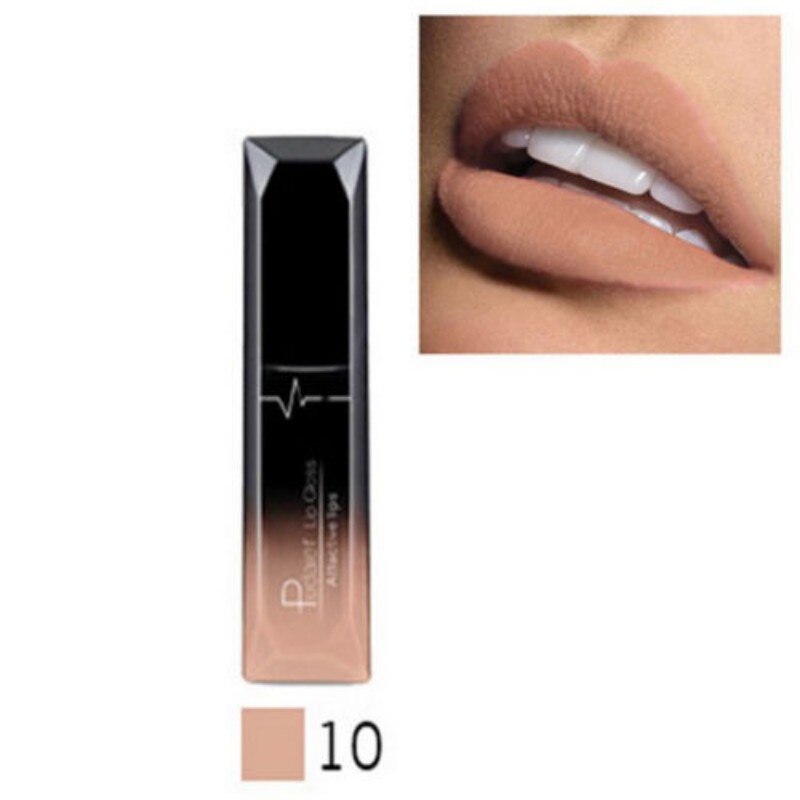 Matte Velvet Lip Gloss Lipstick Glossy Nude Sexy Red Lip Tint 21 Colors Waterproof Long Lasting Women Fashion Lips Makeup 1PCS