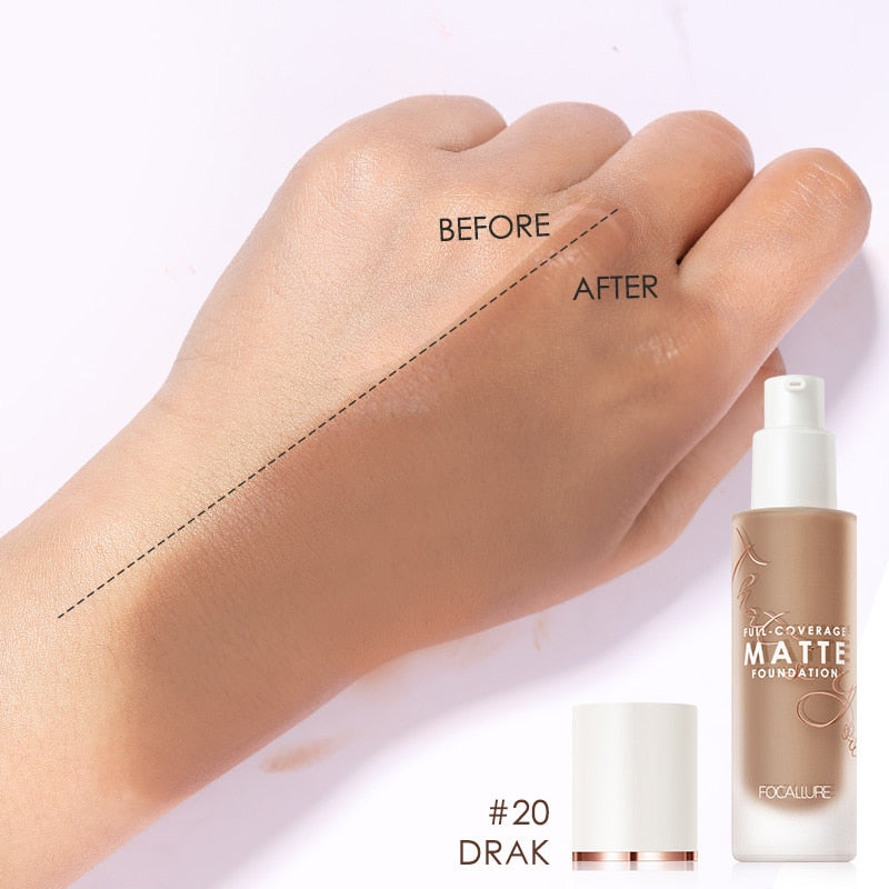 Liquid Foundation Long-Lasting Matte Waterproof Oil-Control Easy To Wear Corrector Cream Concealing Eye Dark Circle