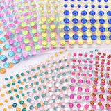 Temporary Tattoo Party Festival Decoration Face Body Makeup Tools Eyeliner Glitter Colored Diamonds Jewels Eyeshadow Stickers