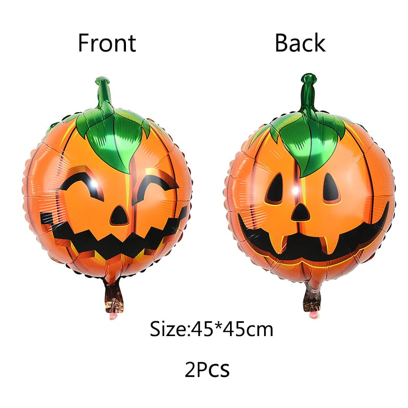 Halloween Pumpkin Ghost Balloons Decorations Spider Foil Balloons Inflatable Toys Bat Globos Halloween Party Supplies Kids Toys