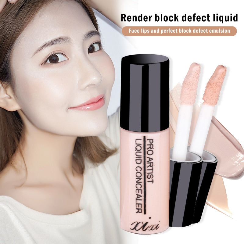 Oklulu Liquid Concealer High Covering Dark Blemish Makeup Face Foundation Moisturizing Long-wearing Concealer Stick TSLM1