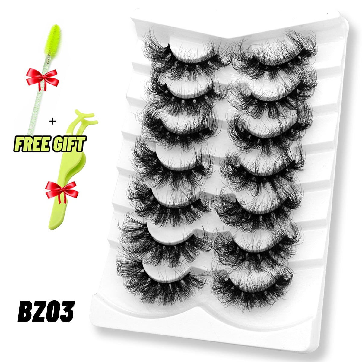 Lashes 5/7 Pairs Eyelashes Faux Mink Eyelashes Long Lasting Fluffy Mink Lashes Dramatic Volume lashes Extension Thick Long