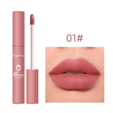 Matte Velvet Lipgloss 12 Colors Waterproof Lasting Non Sticky Cup Lip Glaze Non-fading Sexy Liquid Lipstick Women Lips Makeup