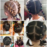 2000pcs Girls Hair Accessories Nylon Rubber Band Elastic Hair Bands  Headband Children Ponytail Gum Holder Bands Kids Ornaments