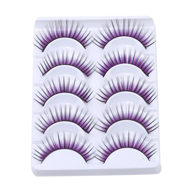 1 pair/5 pair pack Sexy 3D Artistic Curl Natural Butterfly Fake Eyelashe Reusable Women Volume Lashes Extension MakeUp Tool