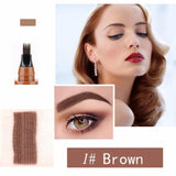 Four-Color Microblading Tattoo Eyebrow Pen Four-Flaw Waterproof Eyebrow Pencil Natural Makeup TSLM1