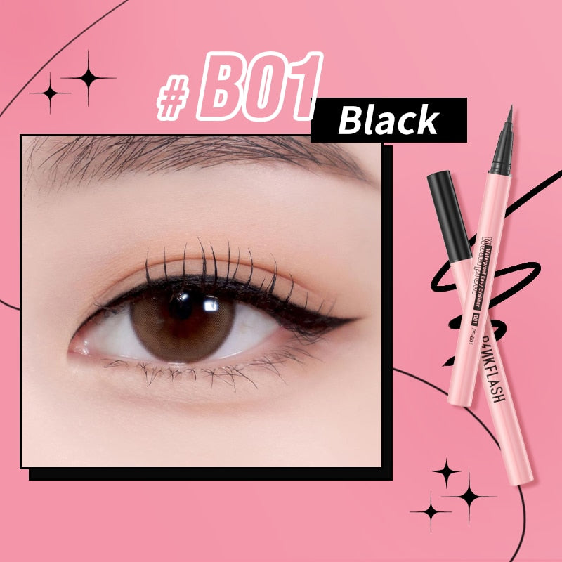 OhMyLine Black Liquid Eyeliner Waterproof Fast Dry Long Lasting Eye Liner Pencil Makeup Cosmetic Tools