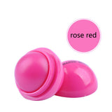 Brand New Fashion Round Ball Natural Organic Embellish Lip Balm Lip Care 6 color fruit flavour