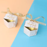 OurWarm 30/50pcs Marble Style Candy Boxes creative Wedding Favors and gifts for Guest Party Supplies Paper Thank you Gift Boxes