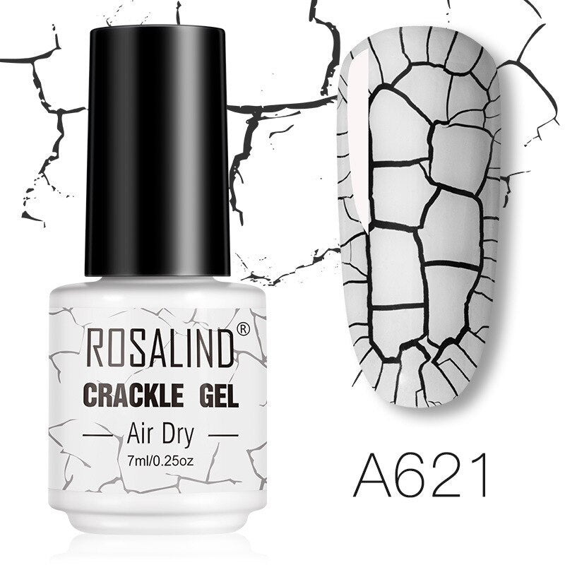 12 Colors Crackle Nail Gel for Nail Art Manicure Set Air Dry Nail Polish Need Base Gel Varnishes Lacuqer Semi Permanent