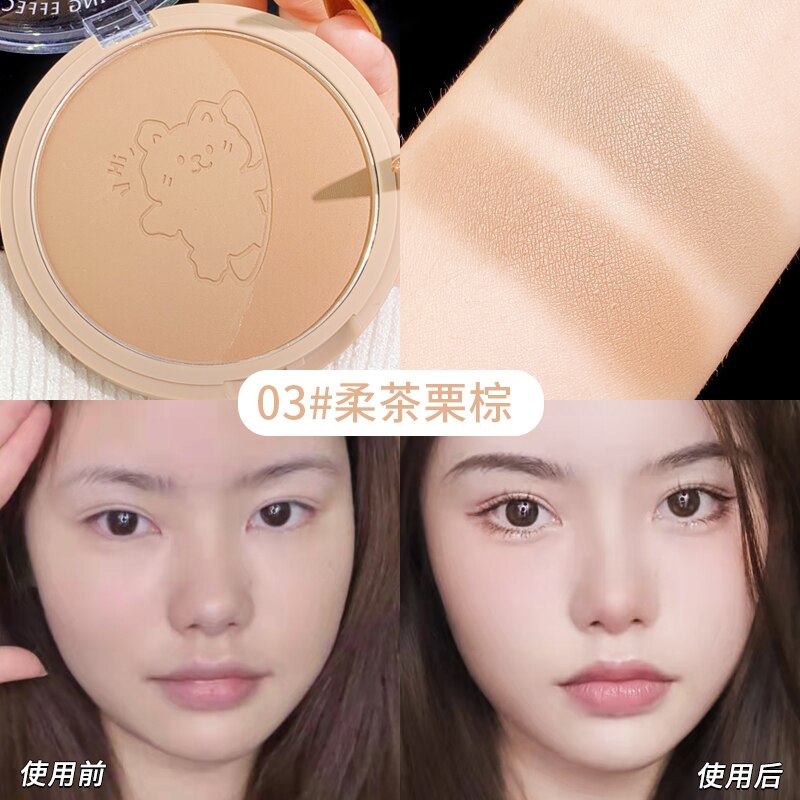 Natural Brighten Facial Contour Palette 3D Face Bronzer Shading Powder Matte Highlighter Long Lasting Smooth Makeup Cosmetics