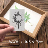 Waterproof Temporary Tattoo Sticker Black Sun Moon Design Body Art Fake Tattoo Flash Tattoo Back Neck Female Male