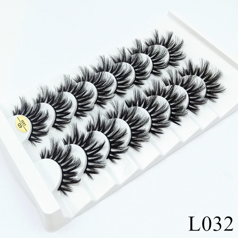 3/5/8 Pairs 3D Mink Lashes 25mm Dramatic Volume Eyelashes Mink Natural Long Silk Eyelashes Beauty Makeup Eyelash Extension Tool