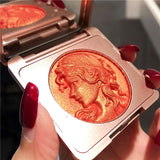 NewDouble-layer Highlighter Shadow Facial Makeup Face Bronzer High Gloss Shimmer Powder Makeup Cosmetic High-gloss Powder