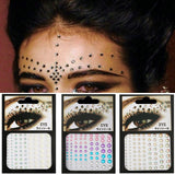 Temporary Tattoo Party Festival Decoration Face Body Makeup Tools Eyeliner Glitter Colored Diamonds Jewels Eyeshadow Stickers