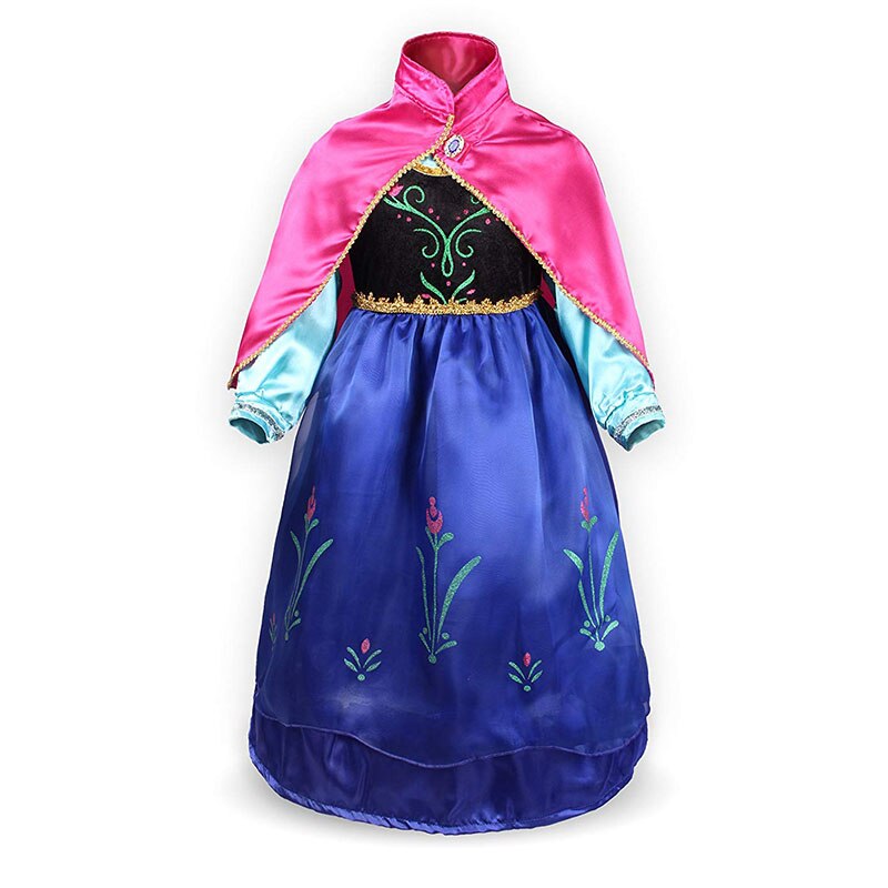 Girls Christmas Costume Kids Rapunzel Elsa Anna Unicorn Belle Cinderella Dress Child Birthday Princess Party Costume