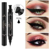 1Pc Black Double-Headed Stamps Eyeliner Telescopic Waterproof Durable Rotate Eyebrow Pencil Eyeliner Beauty Tool Makeup Lady #02