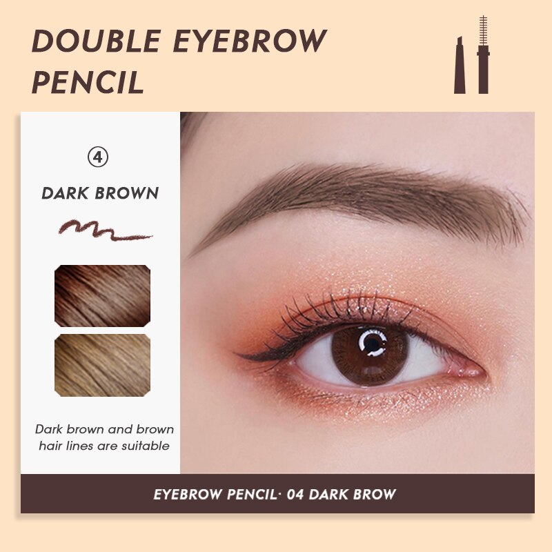 Quick Dry Waterproof Eye Liner Pencil  Dual Head Black Eyeliner Pen Liquid Girl Face Eye Make Up Comestics Accessories