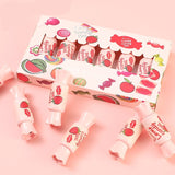 6 Colors/set Lip Glaze Combination Candy Lip Gloss Set Hydrating Sexy Liquid Lipstick Korean Women's Lip Makeup Cosmetics Kit