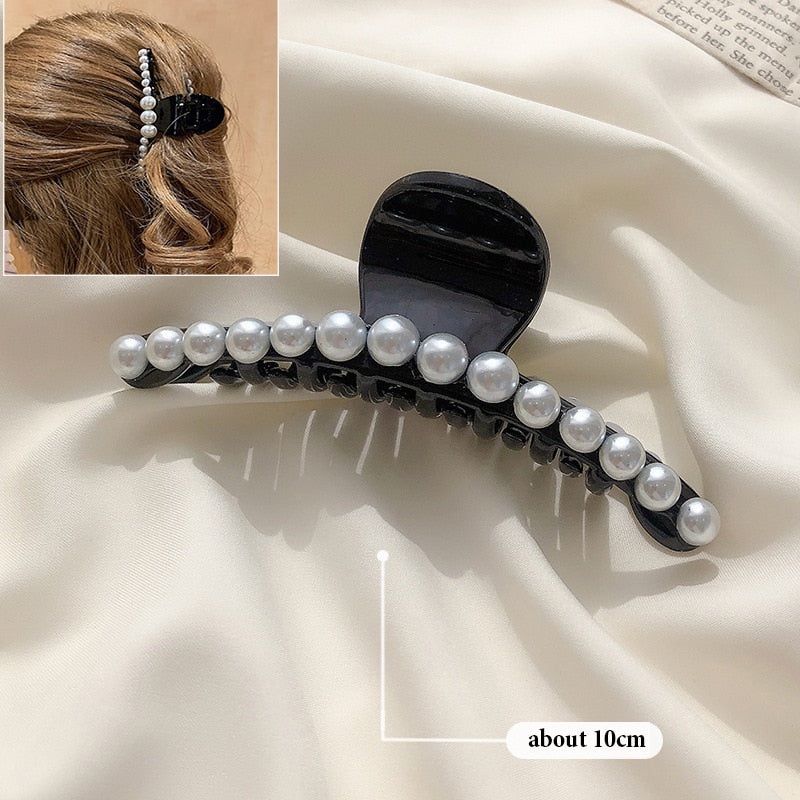Simple Metal Hollow Out Geometric Hair Claw Ladies Elegant Hair Accessories Cross Crab Bath Clip For Women Fashion Girl Headwear
