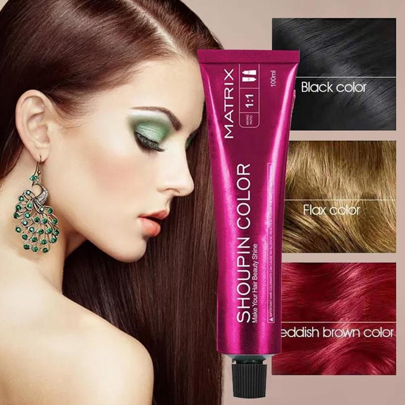100ml Dye Hair Cream Mild Safe Hair Coloring Shampoo Styling Tool For All Hairs Lasting about 3 month