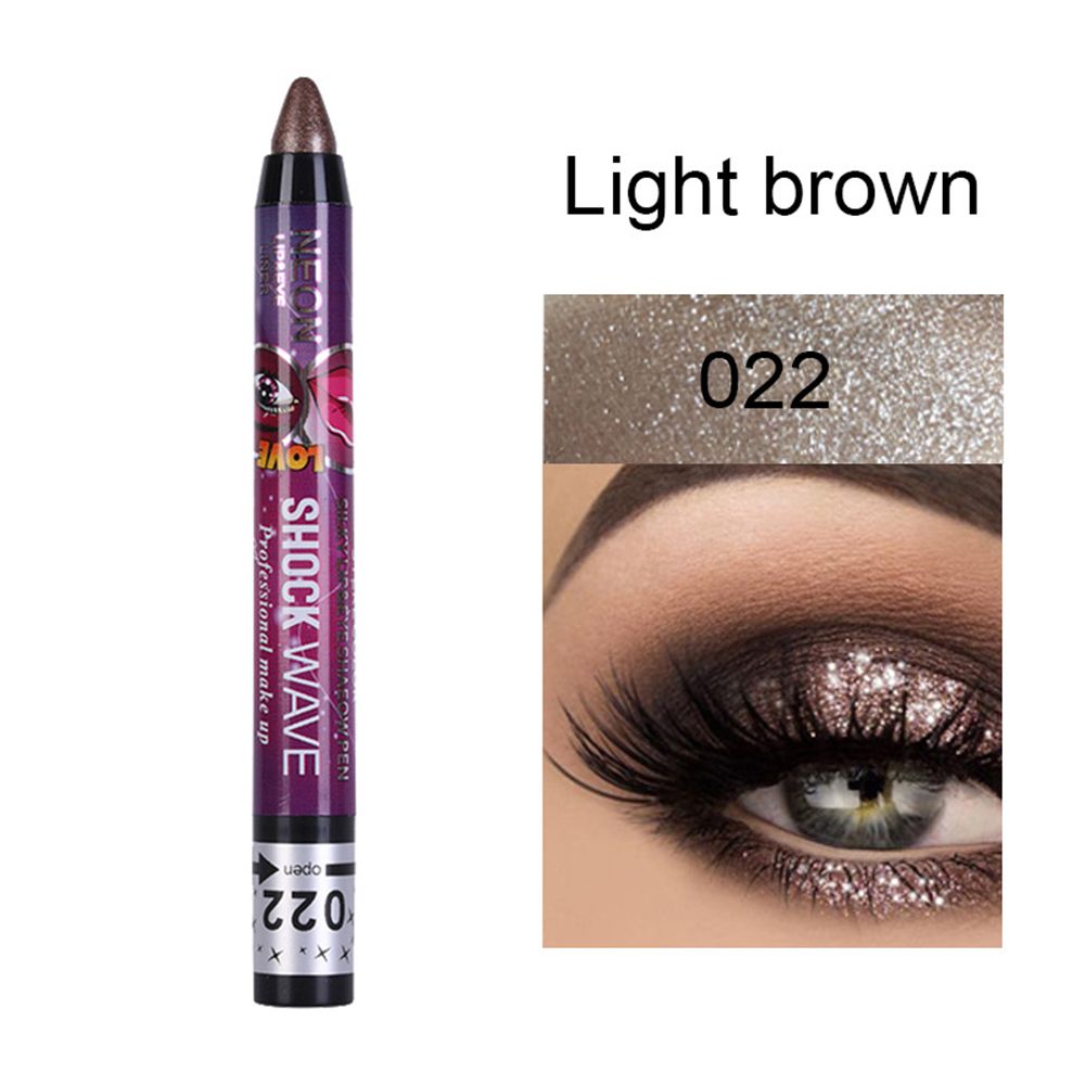 Waterproof 2 In 1 Eyeshadow Stick Pencil & Lip Pen Long-lasting Colored Gradient Shimmer Eyeshadow Highlighter Makeup