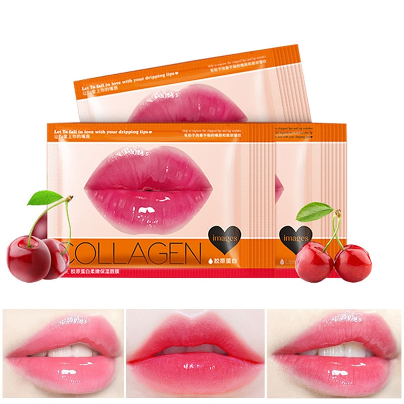 Moisturizing Lips Mask Crystal Collagen Crystal Collagen Lip Mask Pads Anti Ageing Essence Gel Lips Care Patch Lip Plumper