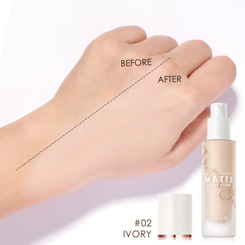 Liquid Foundation Long-Lasting Matte Waterproof Oil-Control Easy To Wear Corrector Cream Concealing Eye Dark Circle