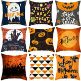 Halloween Cushion Cover Pumpkin Bat Wizard Ghost Halloween Decor For Home Pillowcase Ornament Scary Halloween Party Supplies