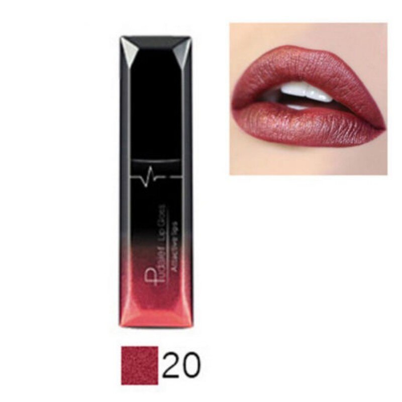 Matte Velvet Lip Gloss Lipstick Glossy Nude Sexy Red Lip Tint 21 Colors Waterproof Long Lasting Women Fashion Lips Makeup 1PCS