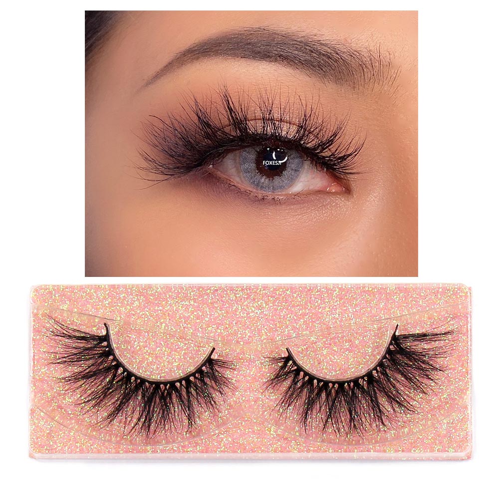 Mink Lashes Eyelashes Fluffy Natural Soft Cross False Eyelashes Eyelash Extension Volume 3D Mink Lashes Eyelashes Makeup