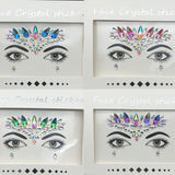 3D Crystal Glitter Jewels Tattoo Sticker Women Fashion Face Body Gems Gypsy Festival Adornment Makeup Beauty Stickers